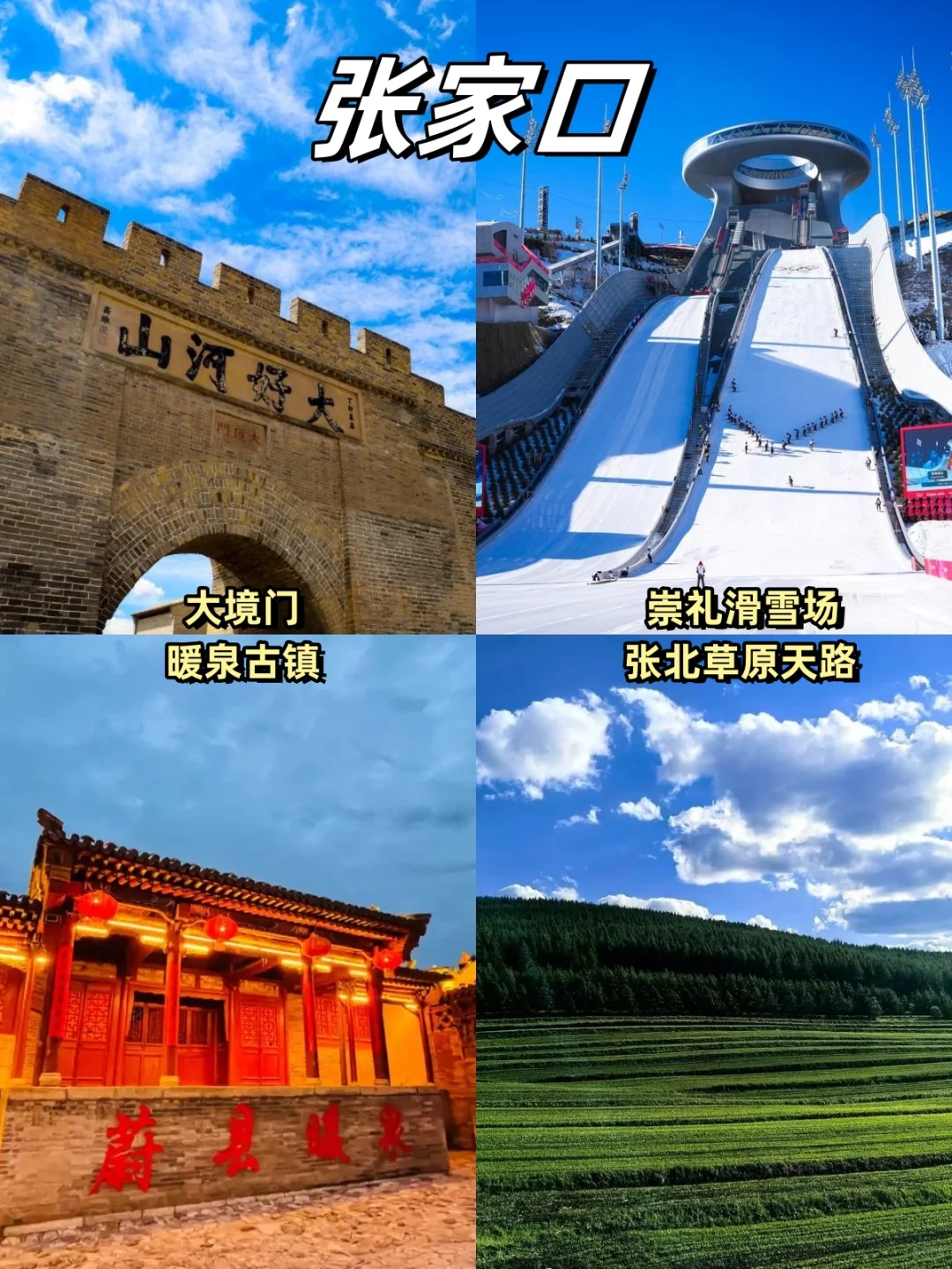 一张图看明白河北旅游景点