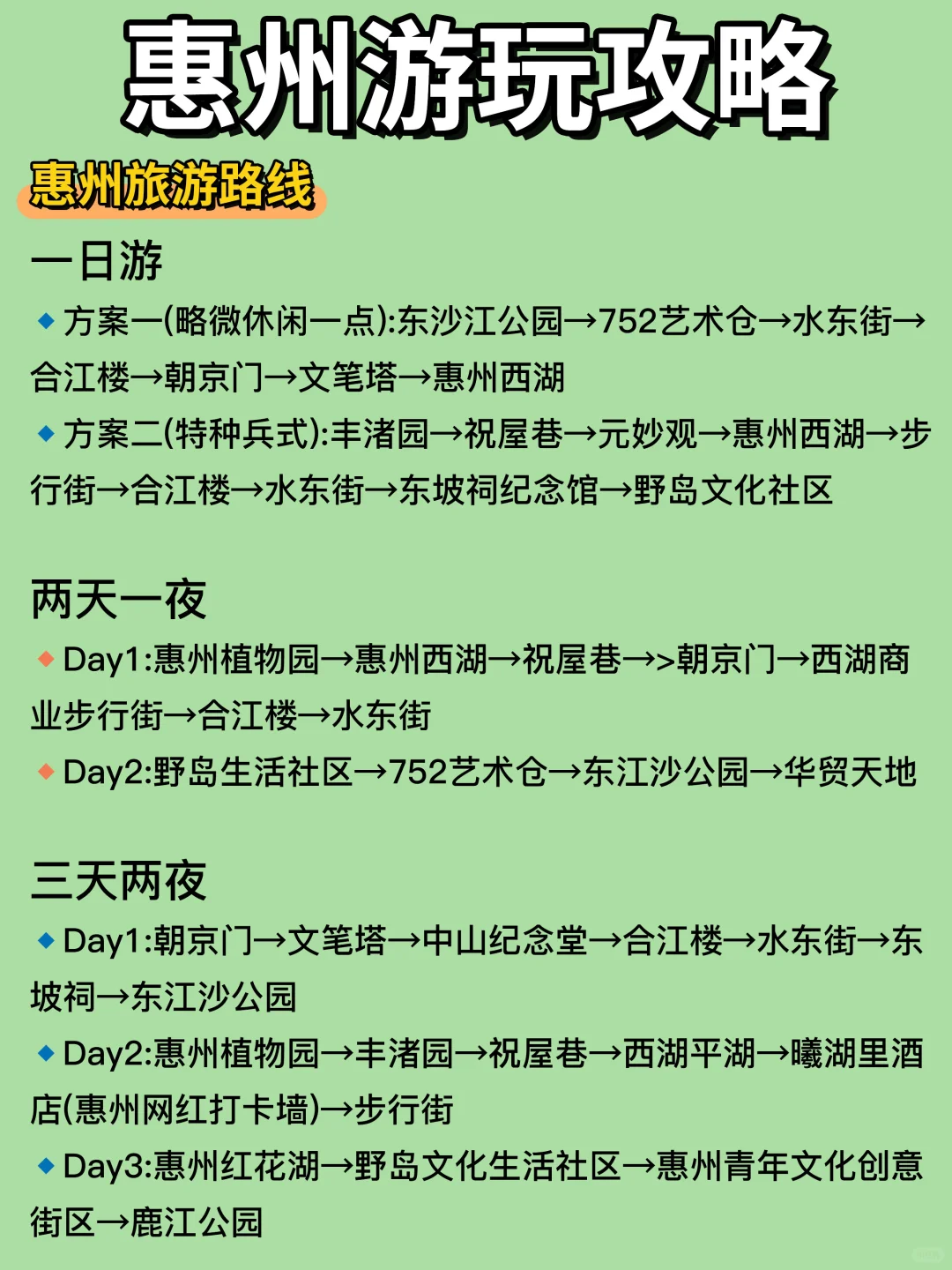 惠州❗|暑假来🔥攻略看这一篇就够啦😍