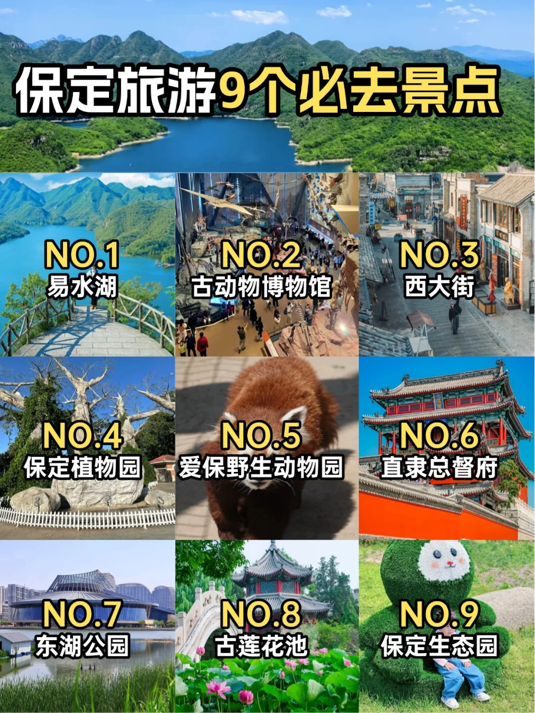 📍保定必去9大景点‼ 旅游前必看❗