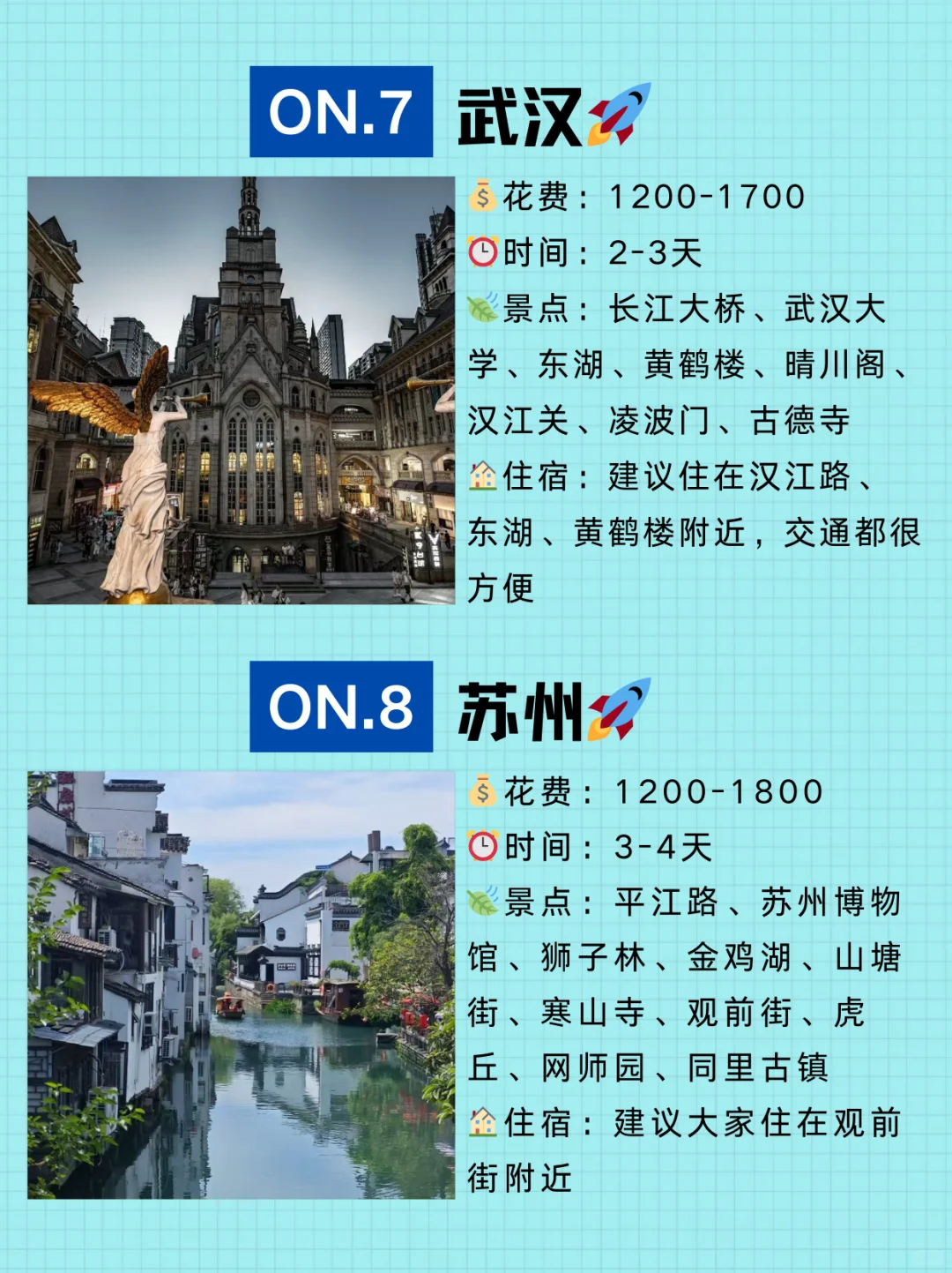 9-10🈷️‖适合中秋国庆穷游的8⃣️大城市‼