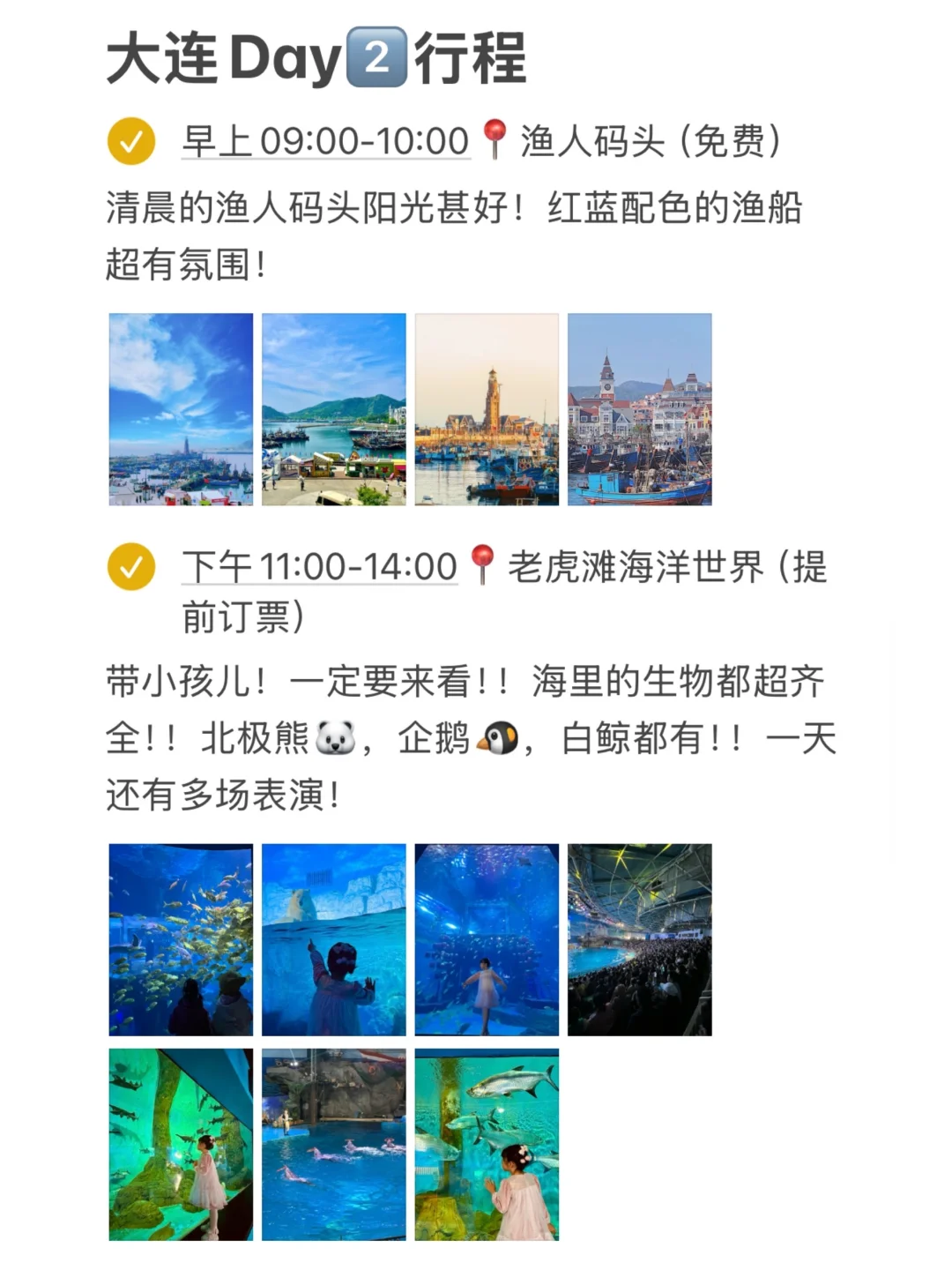 做了3天的大连攻略！被自己满意到睡不着！！