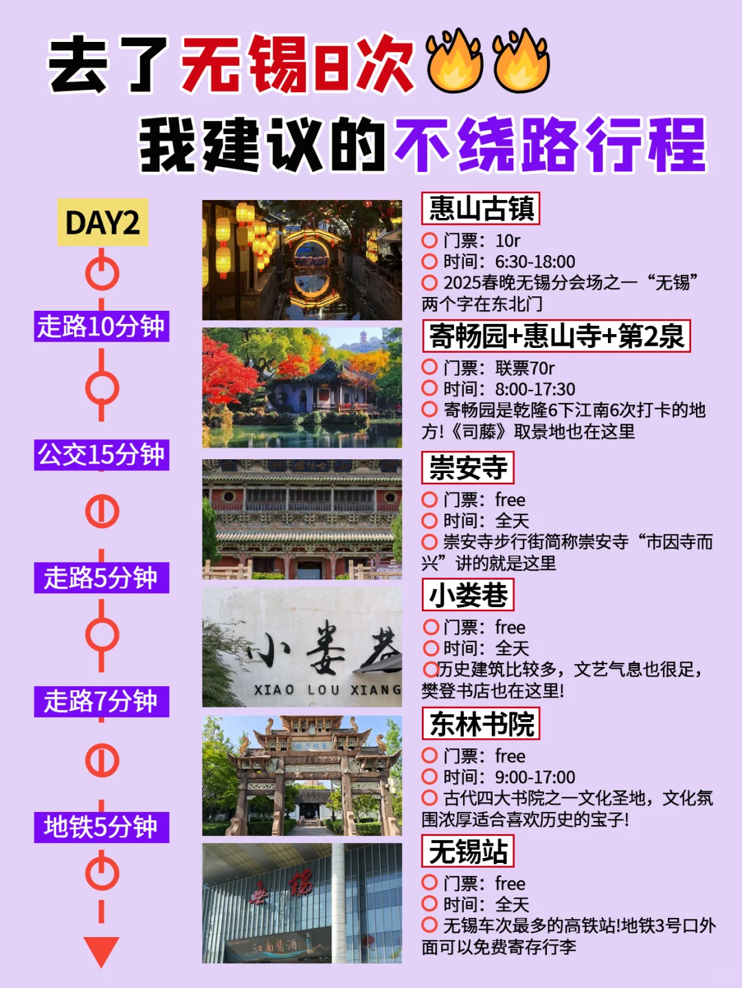 无锡旅游攻略｜2天1晚不绕路包路线➕避坑指