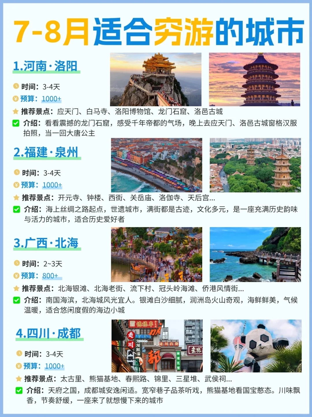 真心建议暑假出游玩却不知道去哪的宝子❗