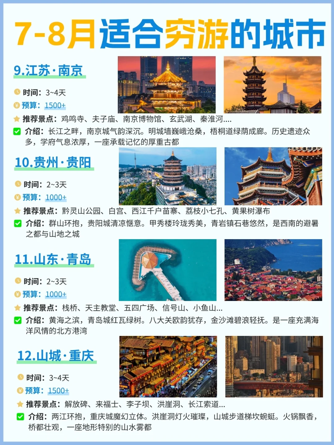 真心建议暑假出游玩却不知道去哪的宝子❗