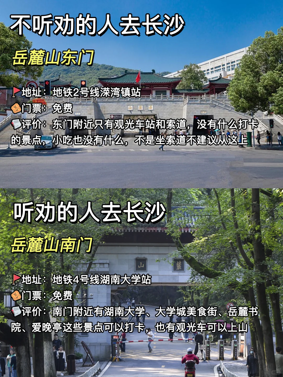 暑假旺季去长沙❗️热门景点游玩不听劝VS听劝