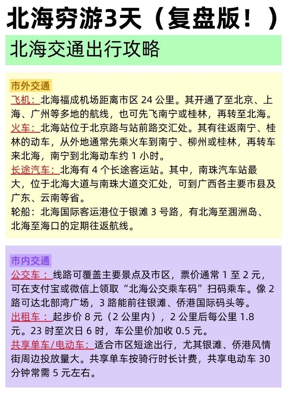 J人做的北海旅游攻略📖丨给P人一点震撼🤩