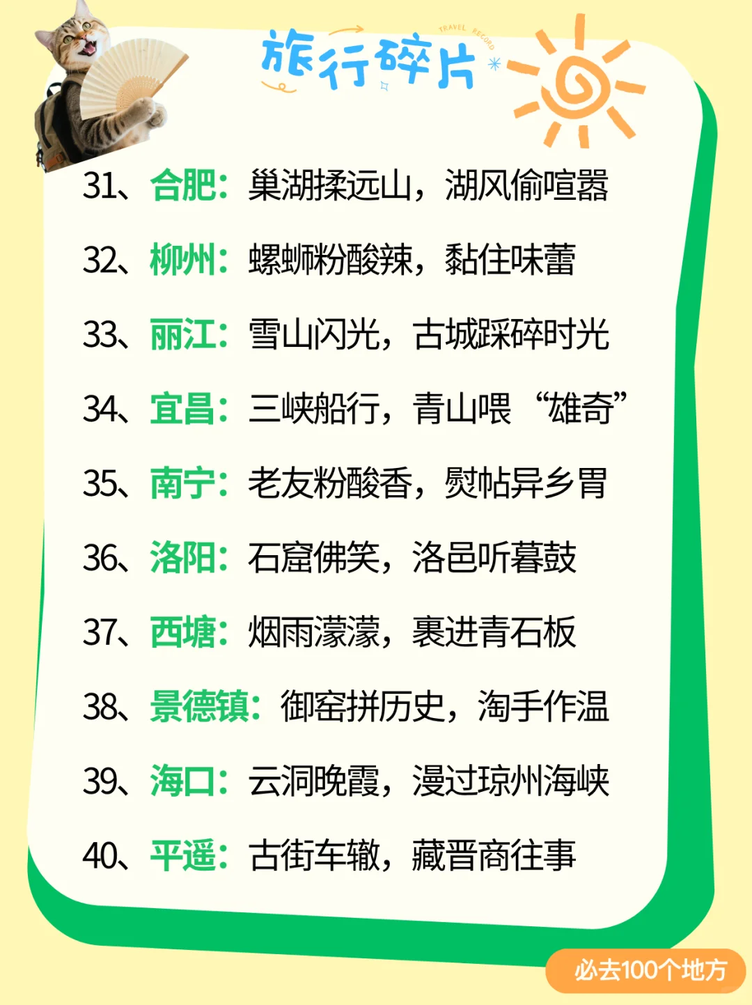 攒了 3年的国内旅行清单！