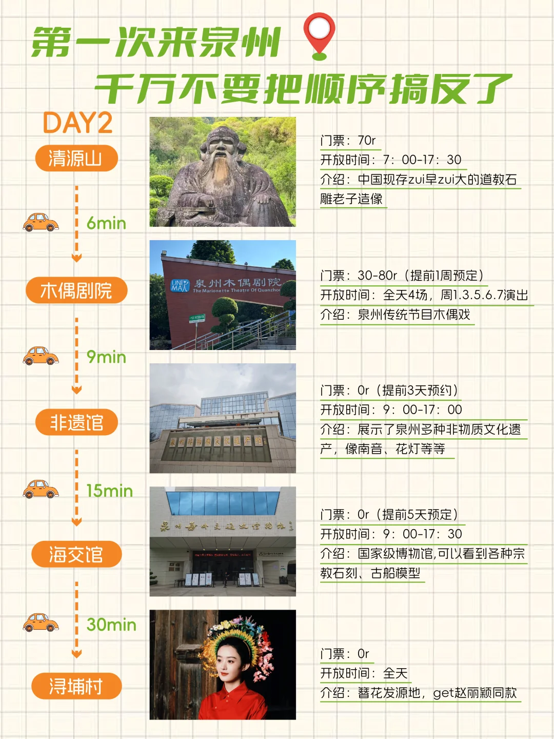 泉州｜3天2晚不绕路攻略来啦✅欢迎提问～