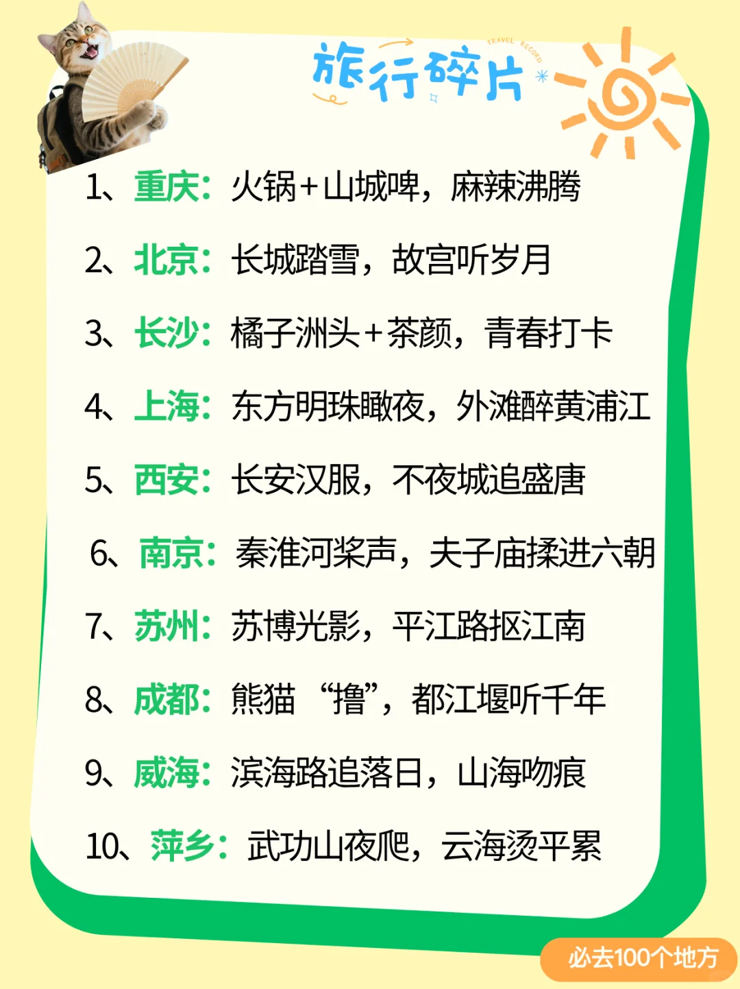 攒了 3年的国内旅行清单！