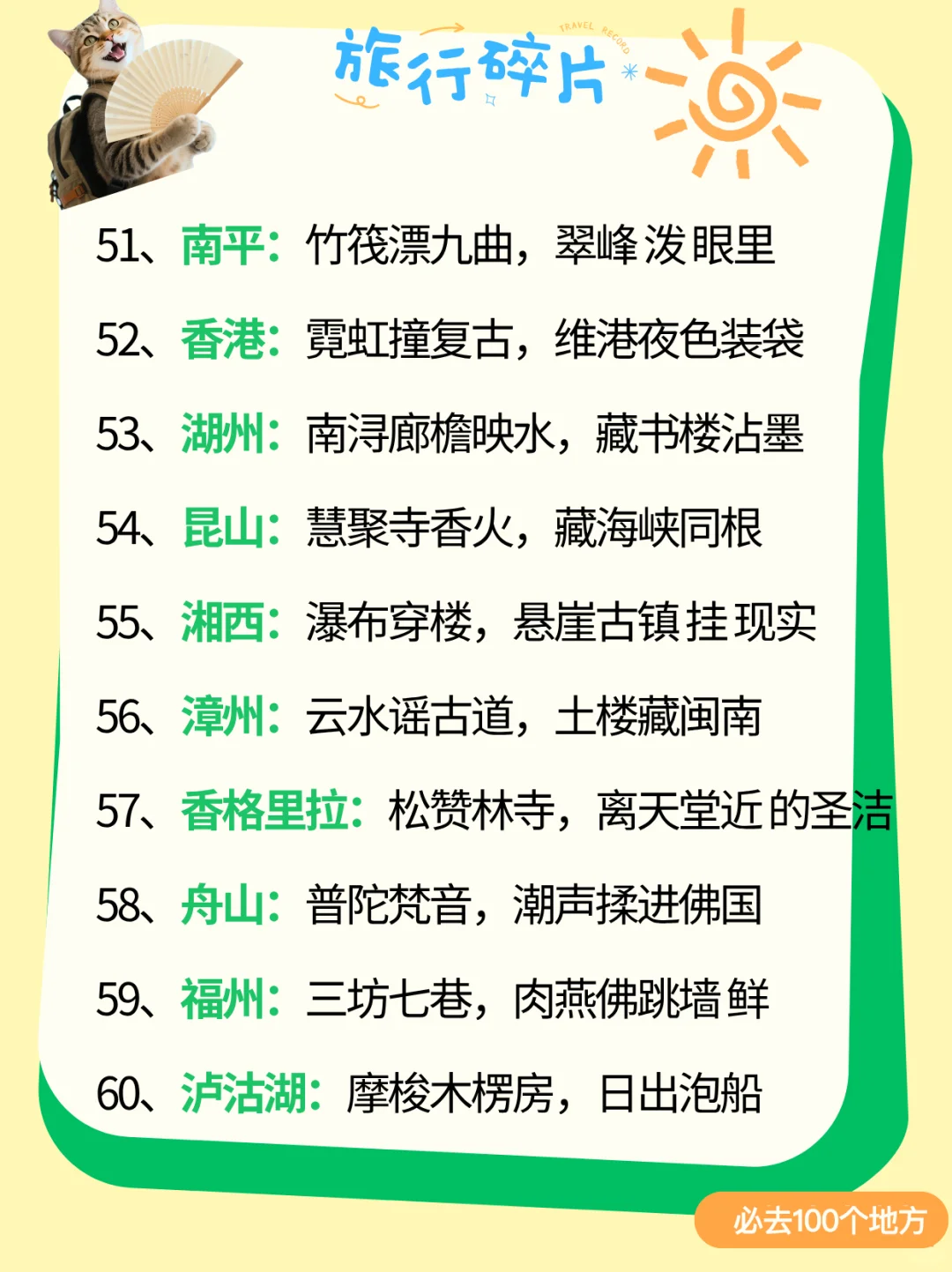 攒了 3年的国内旅行清单！