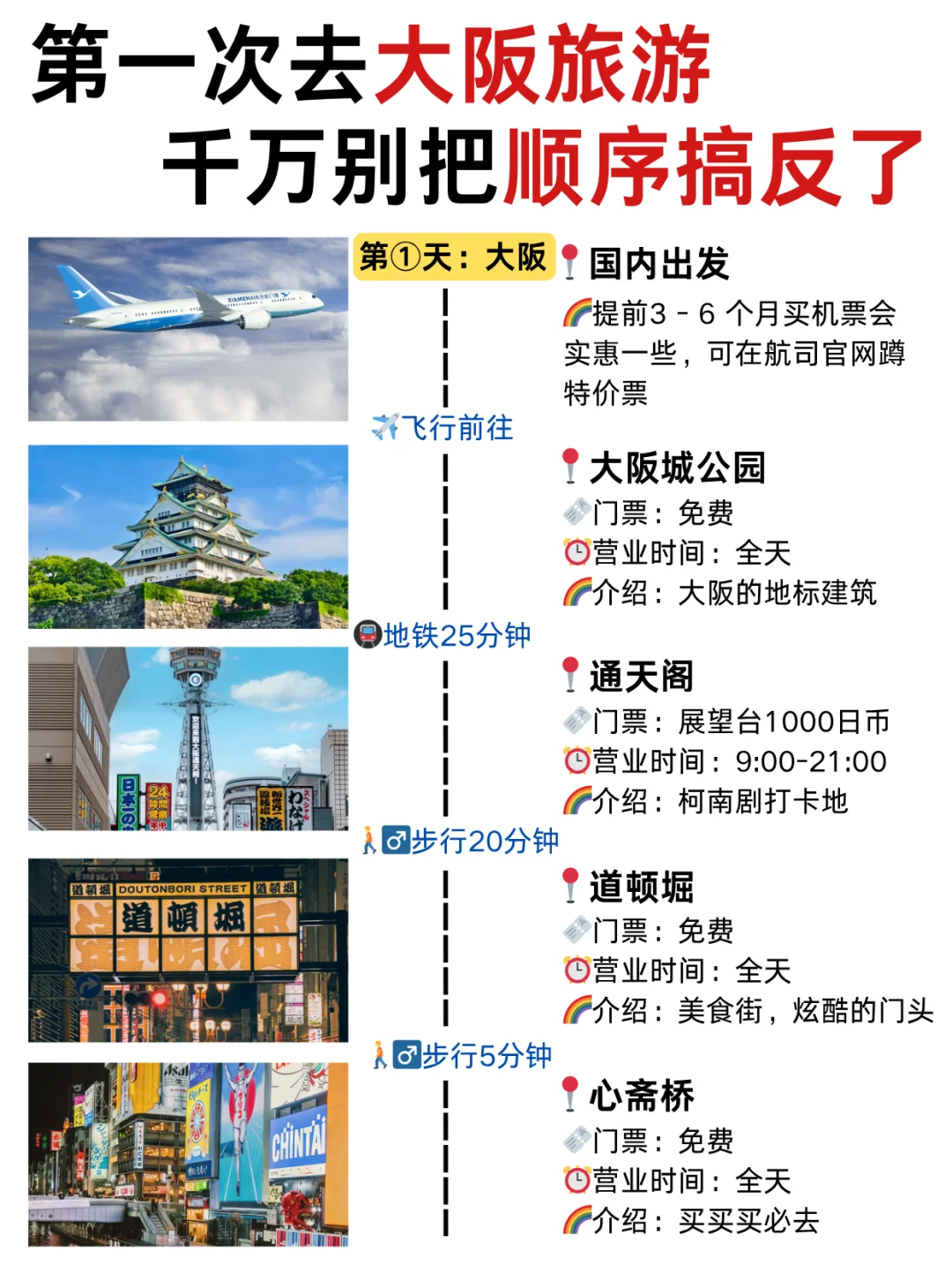 第1️⃣次去大阪旅游😉不带脑子的攻略版