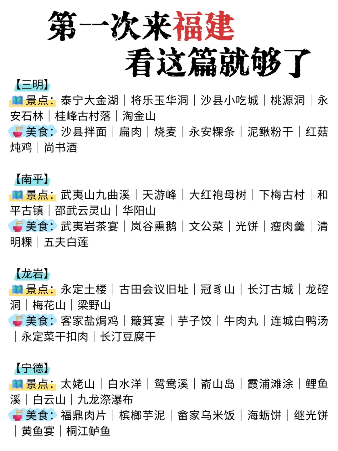 福建必玩景点合集✅附低价酒店攻略