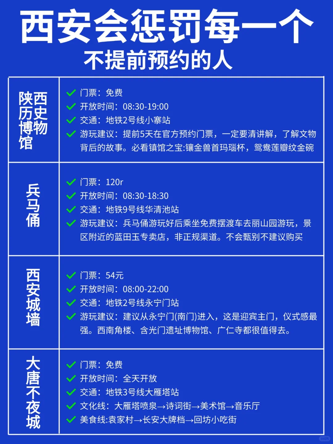 太全了！来西安旅游一定要提前预约……