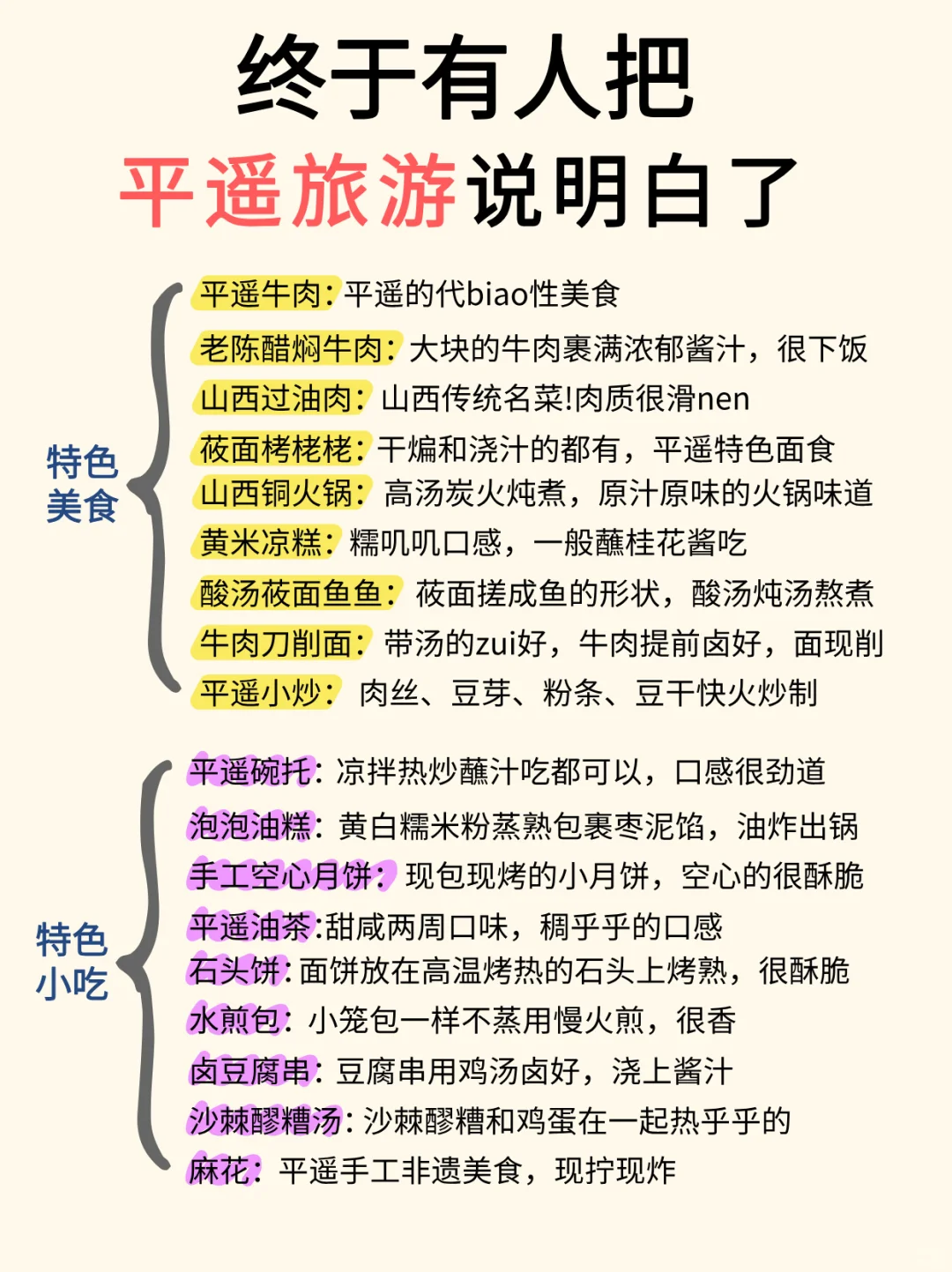 平遥古城旅游攻略来咯🎈！！！