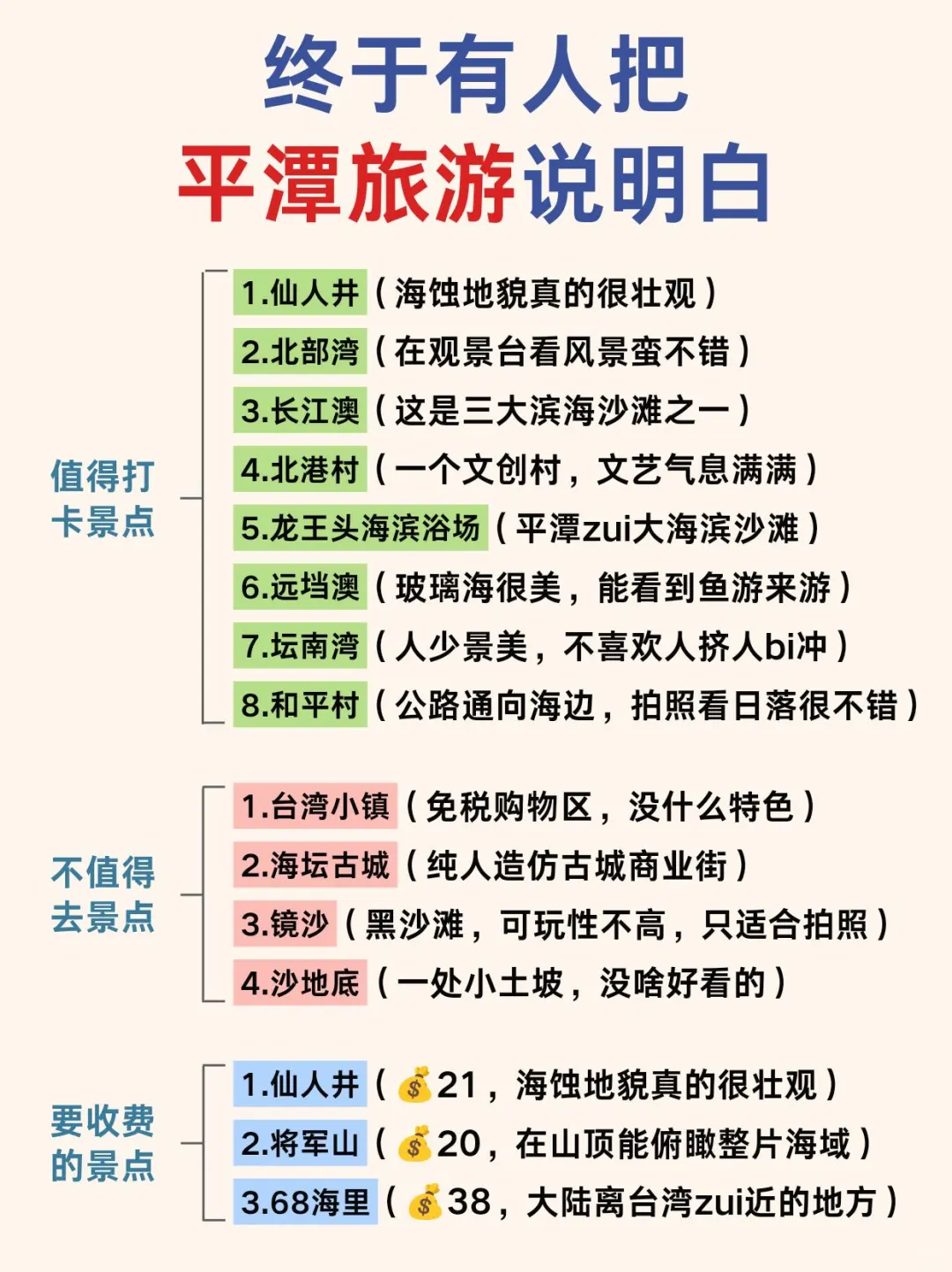 平潭旅游攻略|终于有人把平潭旅游说明白了！