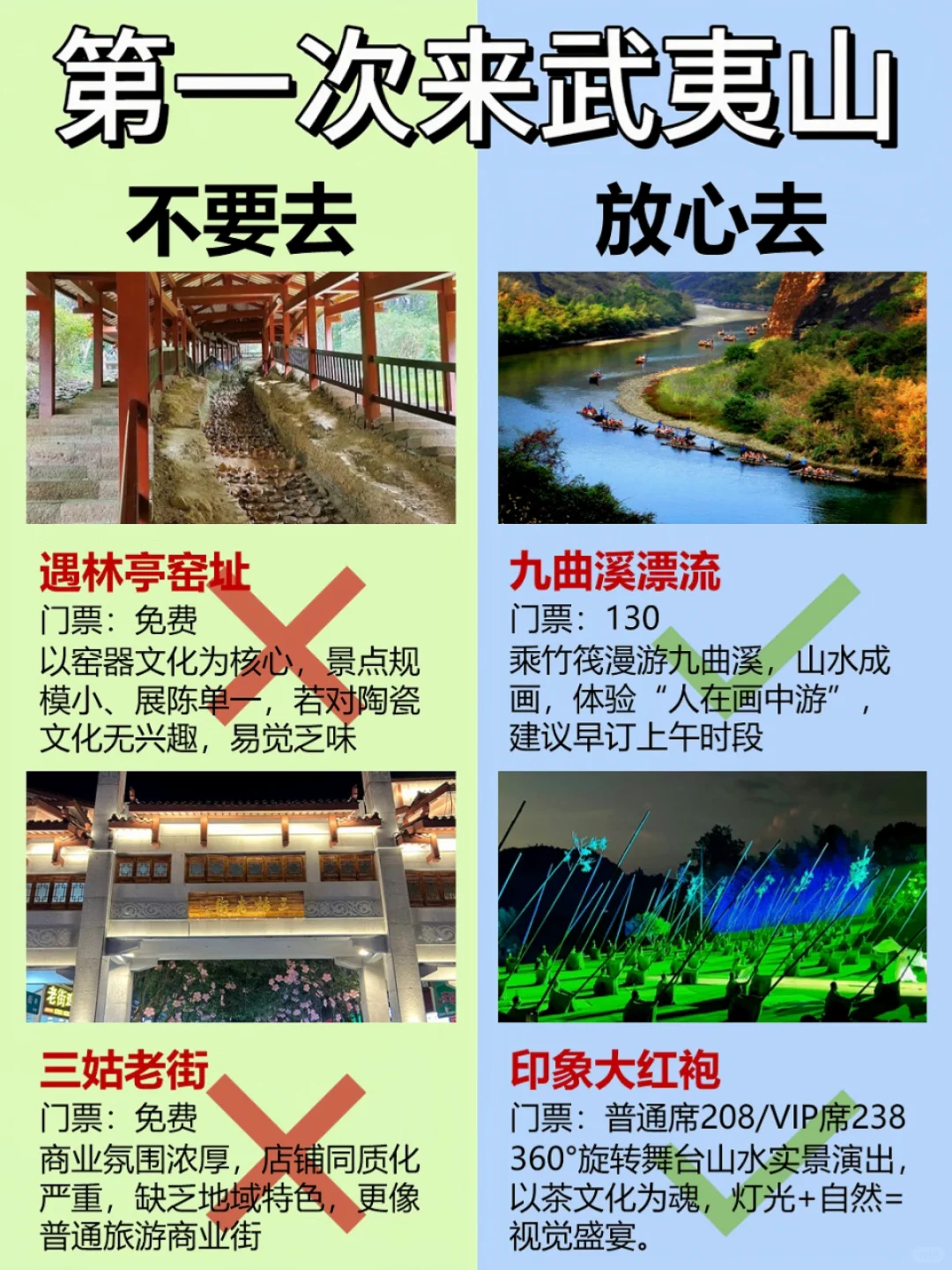 第一次去武夷山别乱逛❗️ 不要去🆚放心