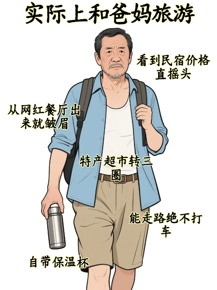 你以为和爸妈旅游vs实际上和爸妈旅游