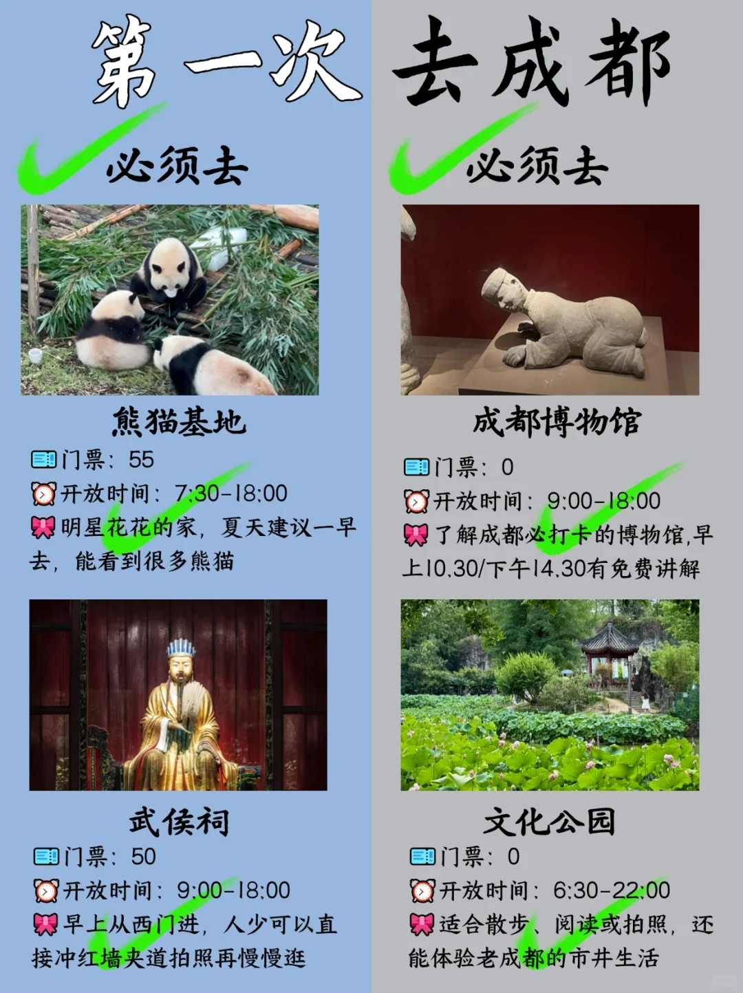 土著告诉你：第一次来成都怎么玩❓别乱跑了