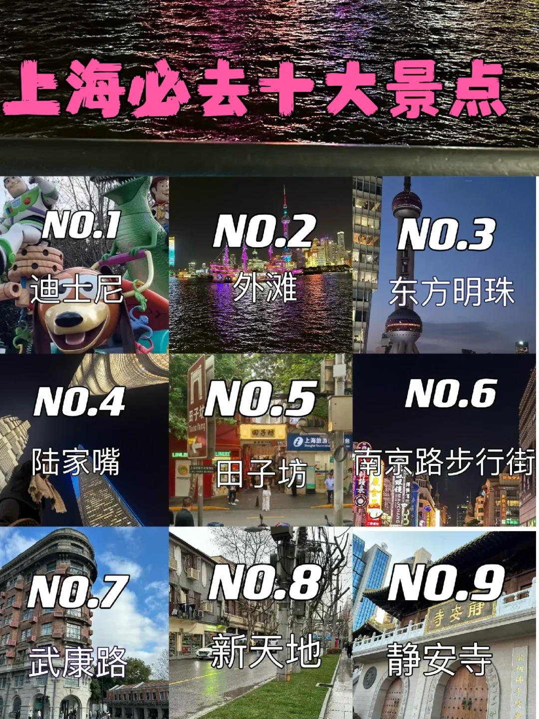 上海必去十大景点❗️附旅游攻略🖐🏻