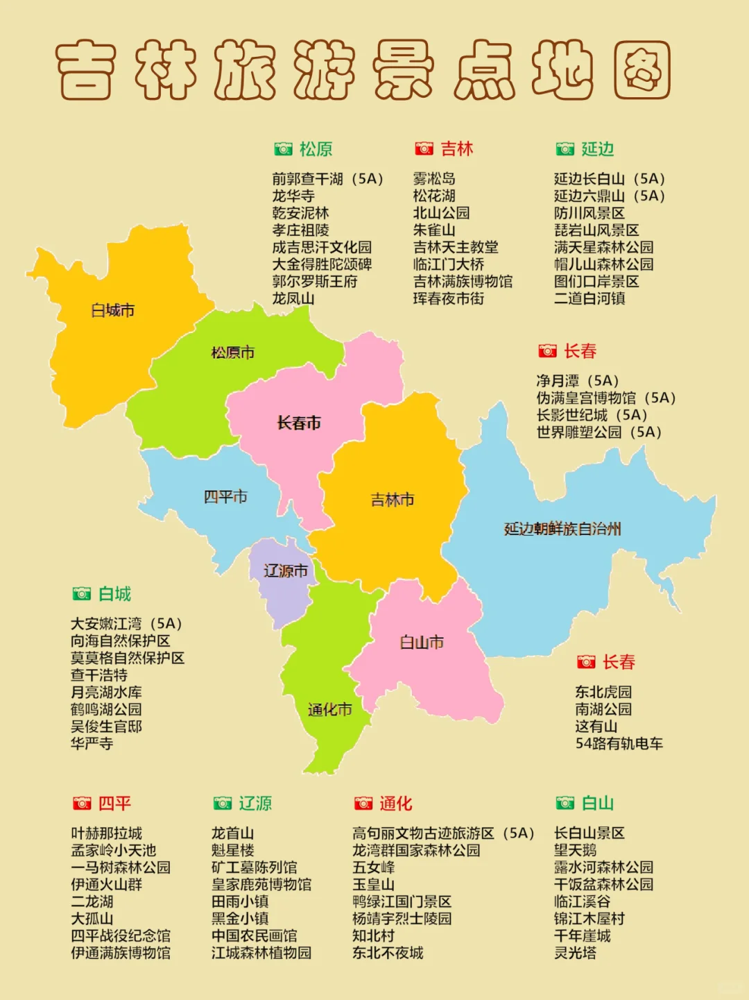 2025吉林旅游攻略|附送吉林旅行打卡地图