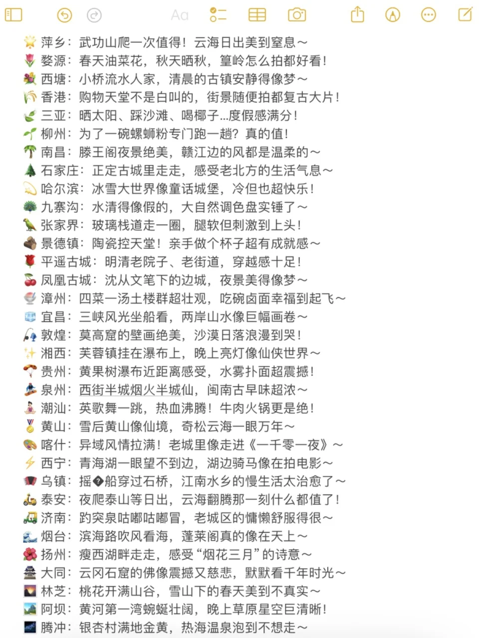 ✨女孩子30岁前一定要打卡的城市清单‼