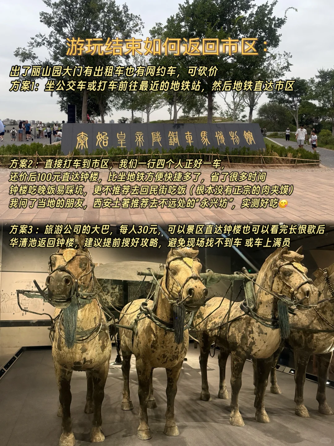 秦始皇兵马俑丽山园怎么玩4️⃣张图讲明白