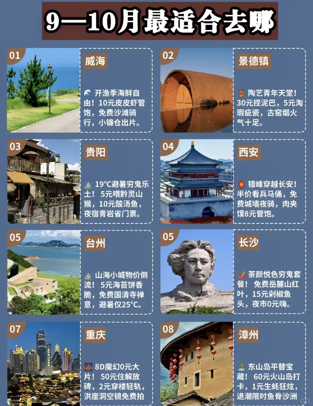 【初秋旅行清单】9-10月最值得去的宝藏城市！