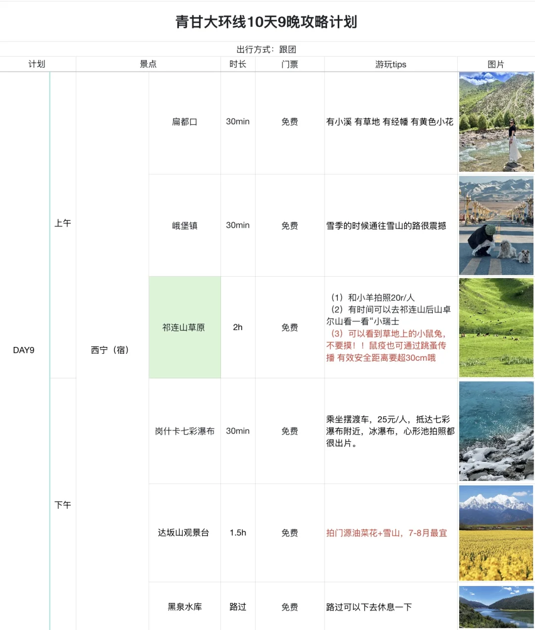 这篇青甘攻略已经next level 了…