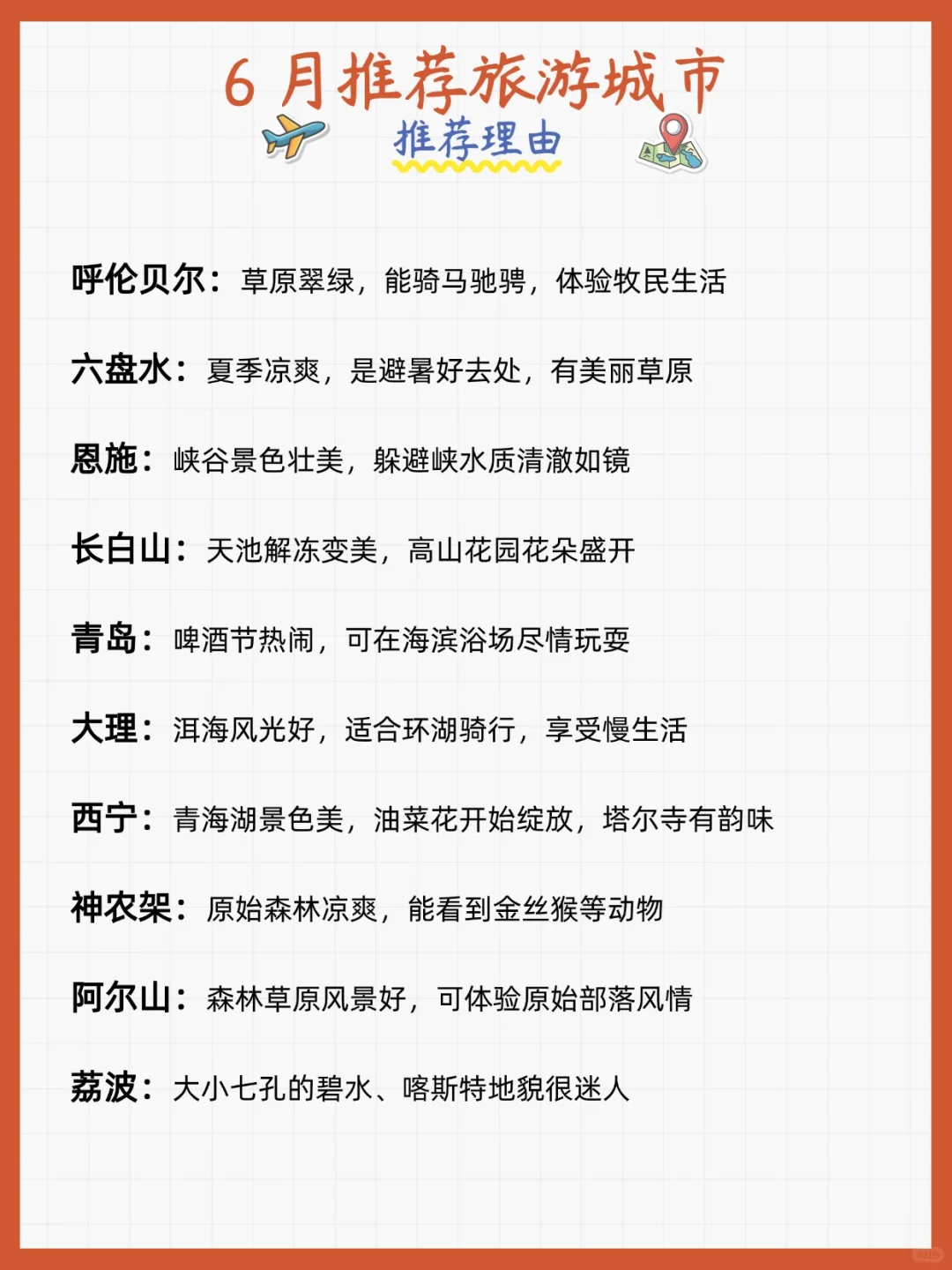 📅【2025旅行时间表】每月一个宝藏地