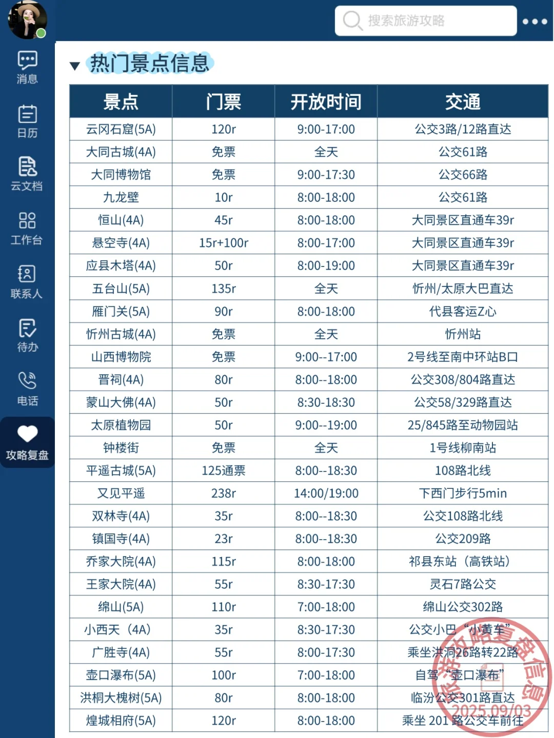 9-10月去山西旅游的注意！别怪我没提醒！