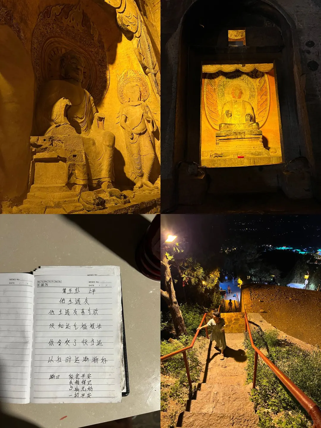 谁懂啊！夜游响堂山石窟也太震撼了！✨