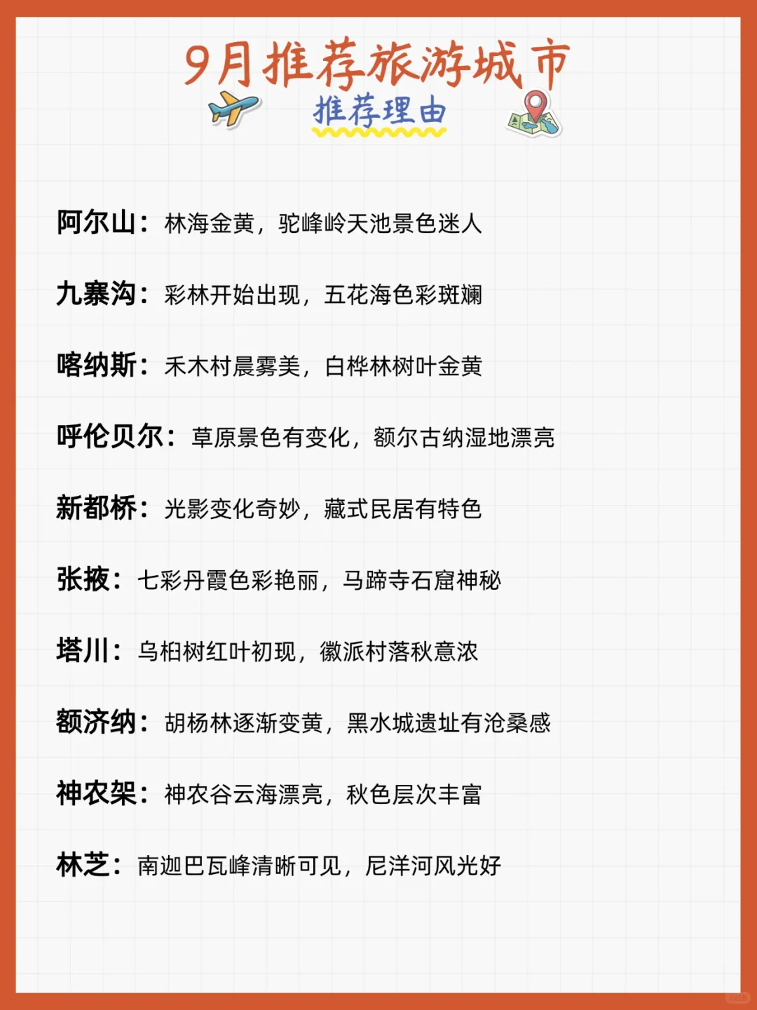 📅【2025旅行时间表】每月一个宝藏地
