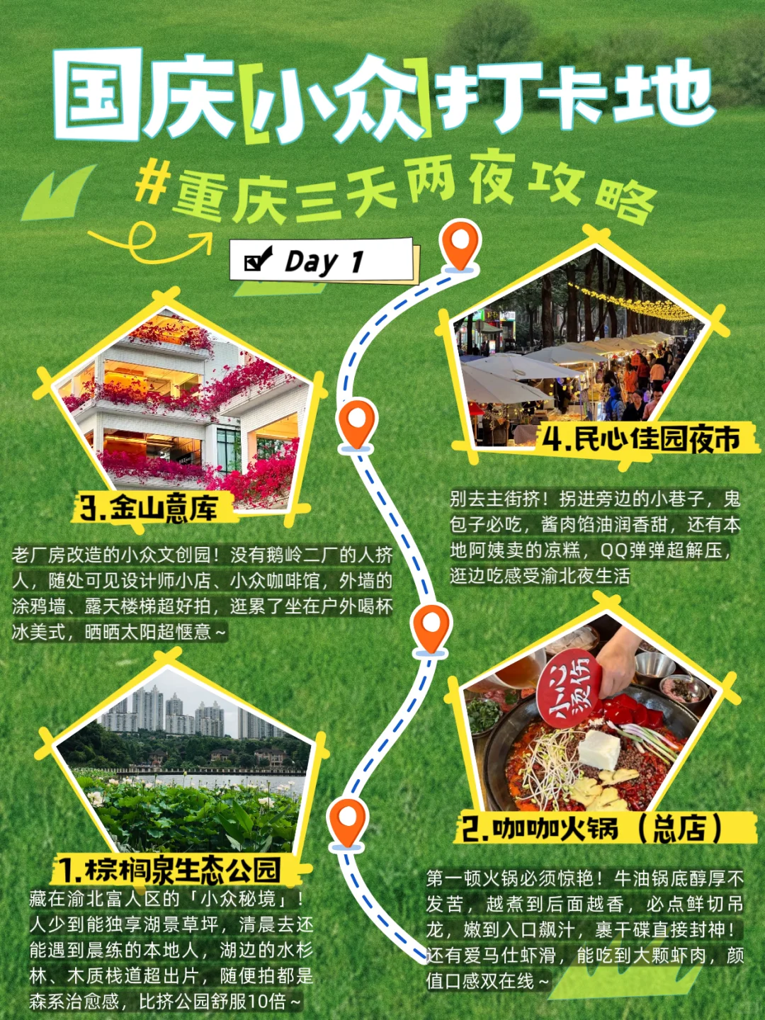 国庆来重庆，这些地方必去！🔥