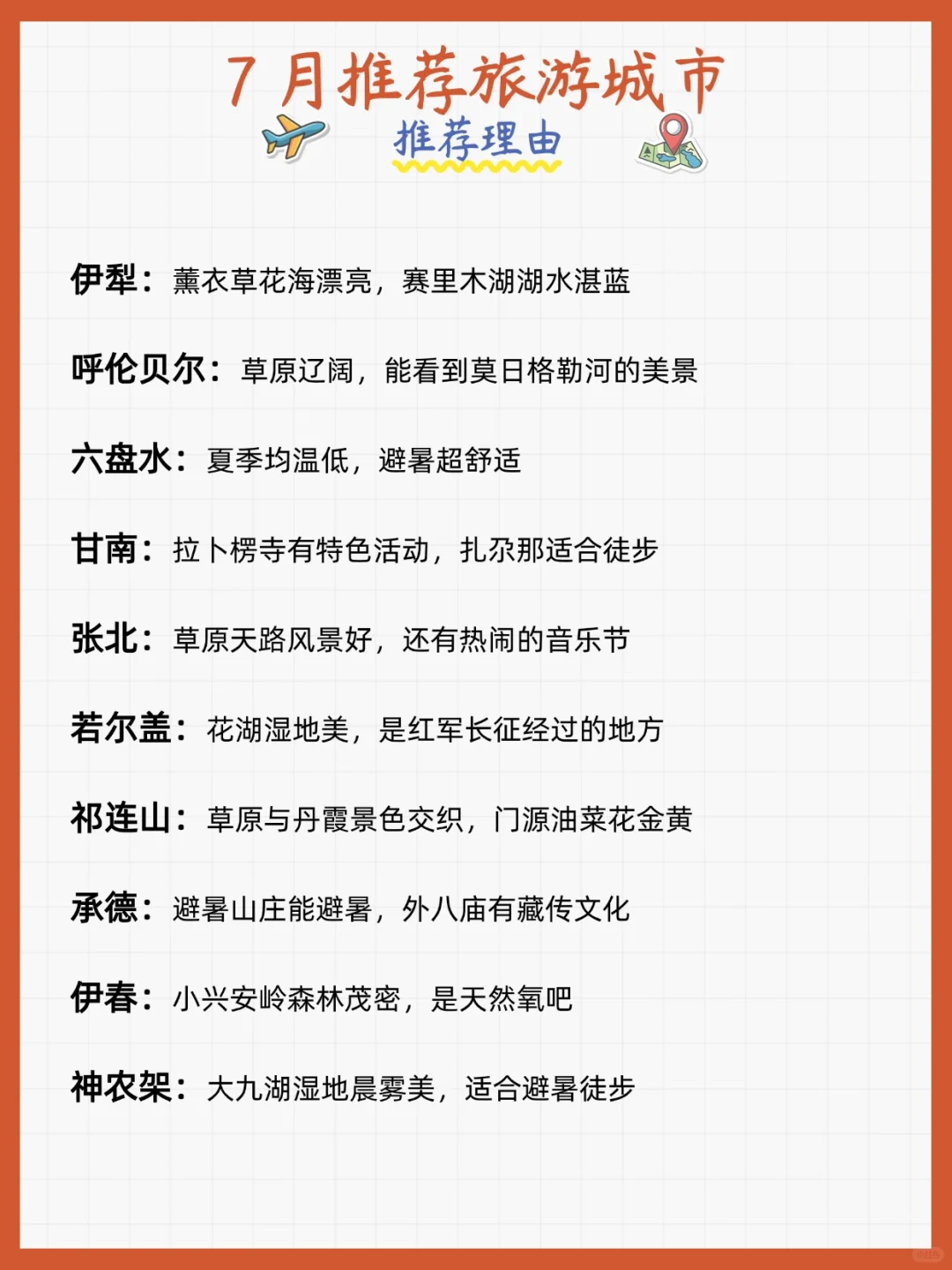 📅【2025旅行时间表】每月一个宝藏地