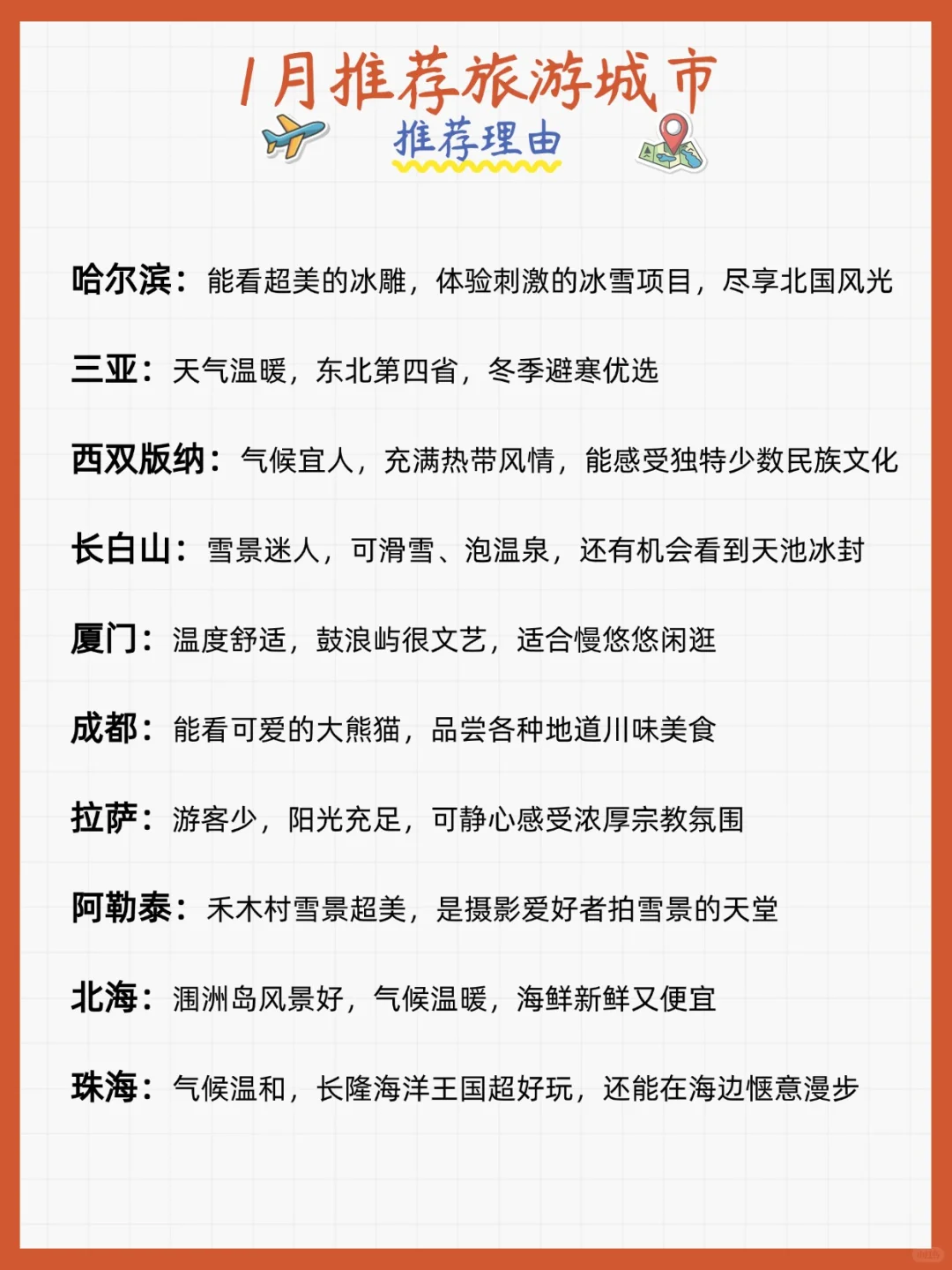 📅【2025旅行时间表】每月一个宝藏地