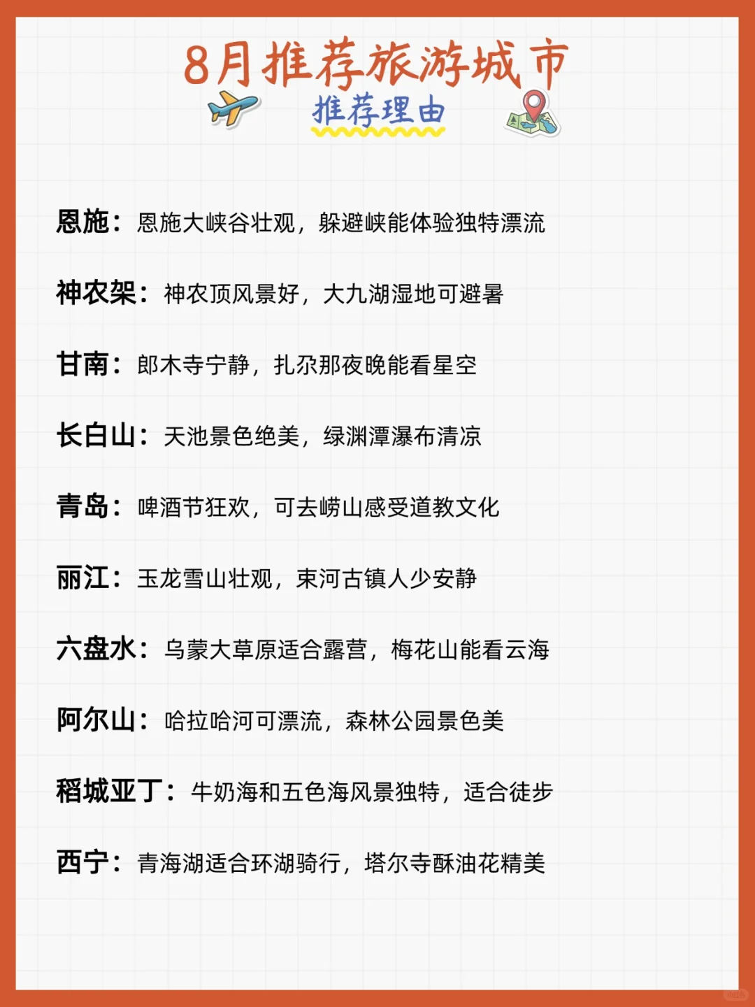 📅【2025旅行时间表】每月一个宝藏地