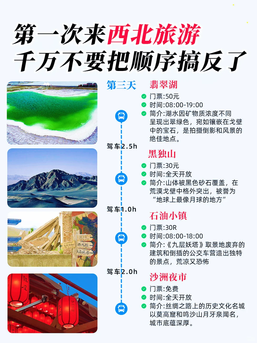📍大西北旅行攻略|带你感受五彩斑斓的世界