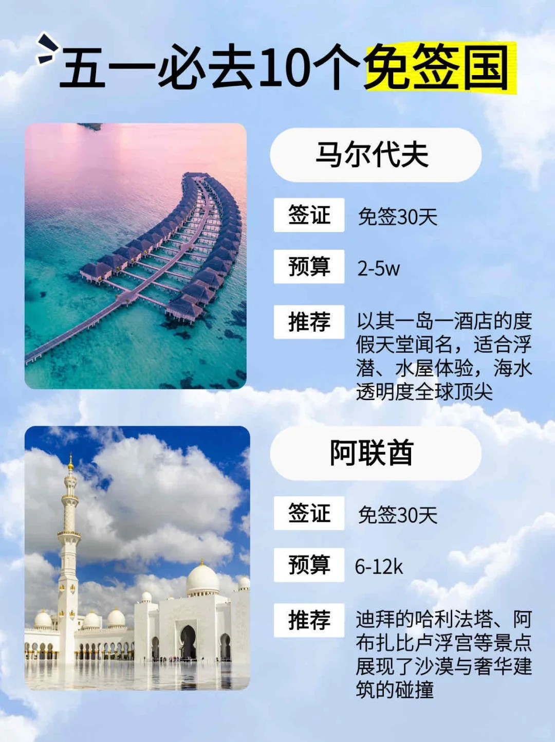 五一免签国旅游攻略📕便宜人少好玩！