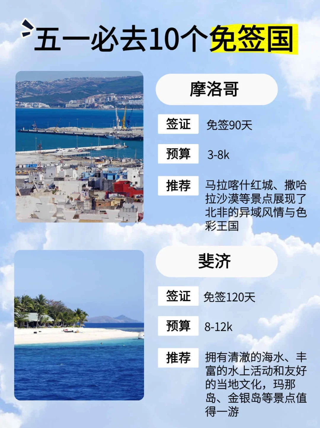 五一免签国旅游攻略📕便宜人少好玩！