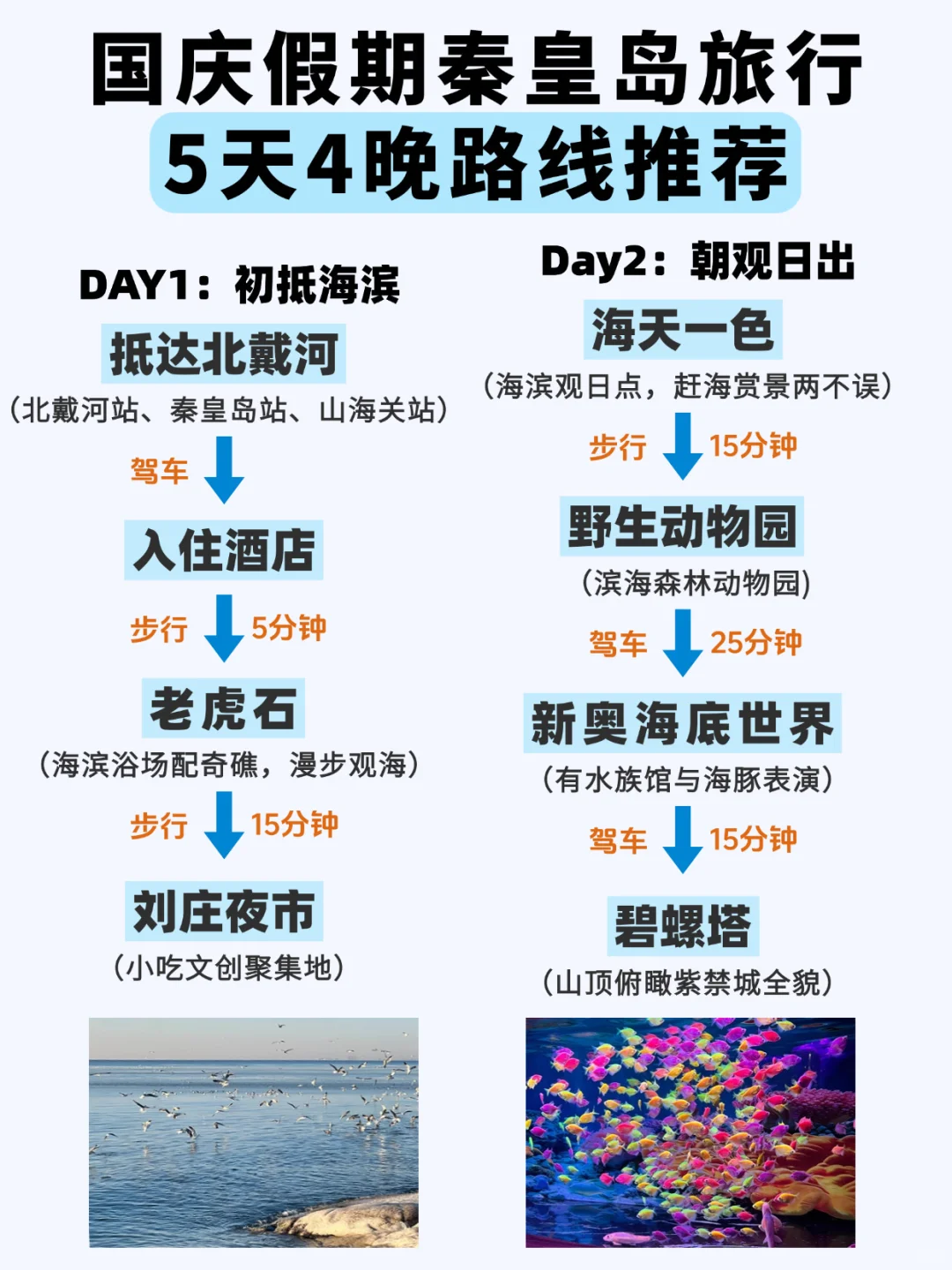 🌊十一秦皇岛❗️5天4晚保姆级攻略来啦