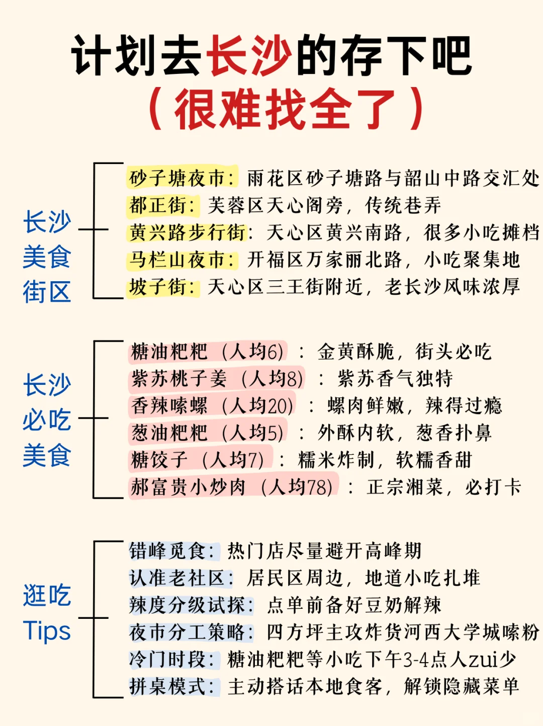 国庆去长沙，这些地方不能错过‼️