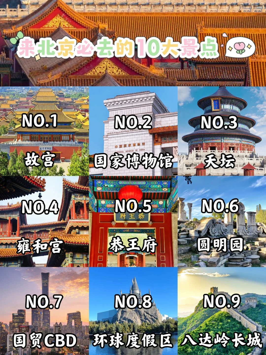 北京必去十大景点，与帝都邂逅的浪漫