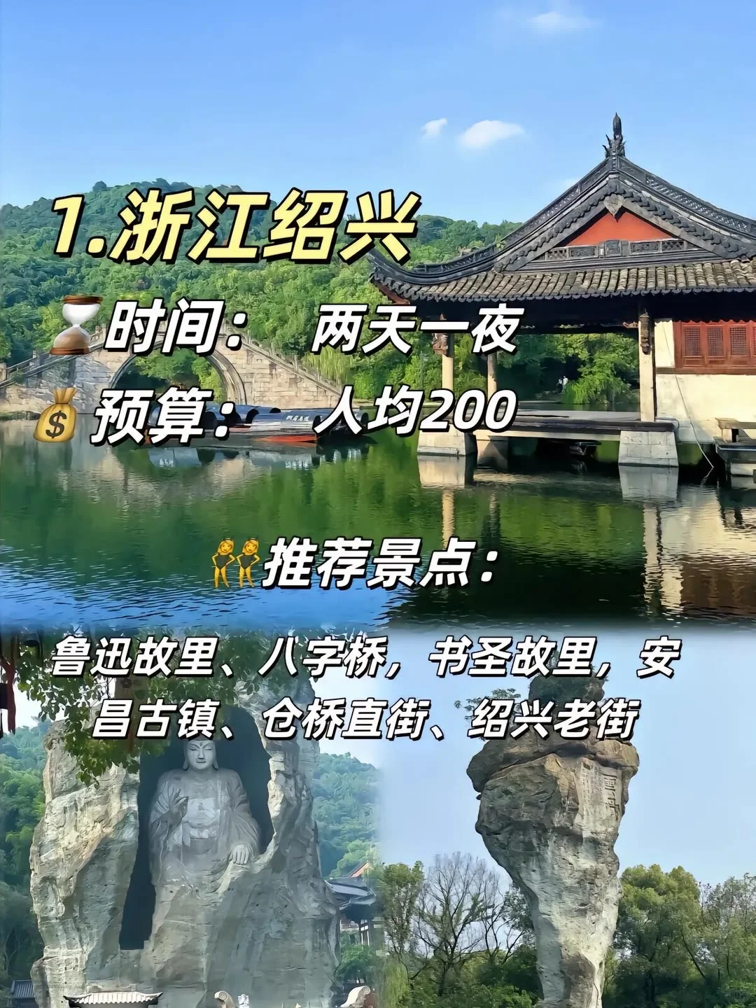 旅游攻略:适合国庆穷游的城市