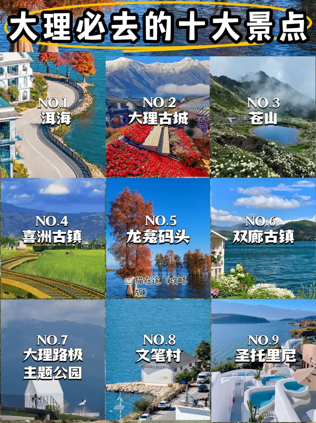 大理🌈必打卡的10个景点游玩攻略🔥