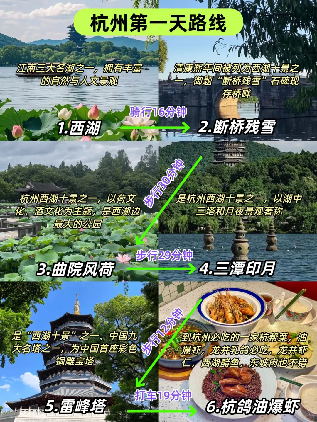 杭州路书｜连夜写的三天行程攻略‼️