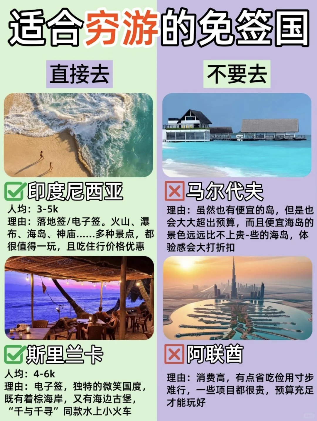 适合穷游的免签国