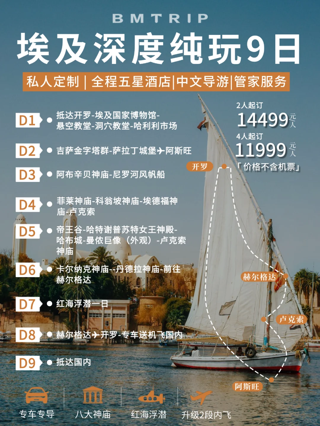 定制私家团后劲超大💥 埃及这样玩才对味