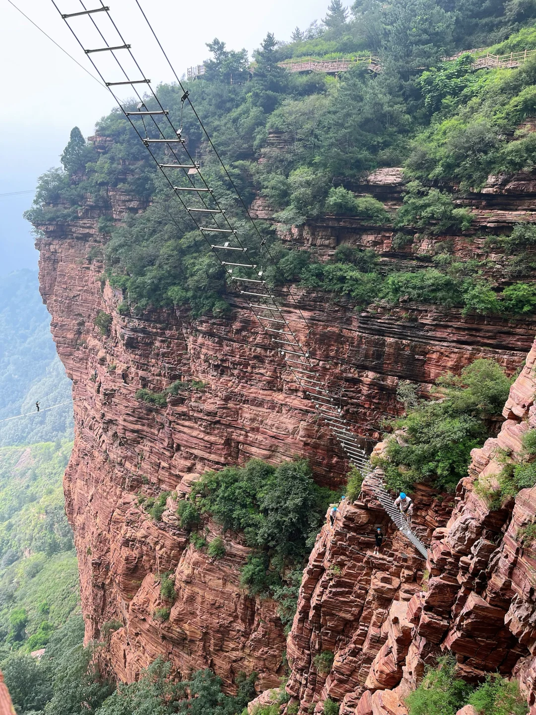 邯郸旅行：东太行山，看别人玩飞拉达好刺激！！