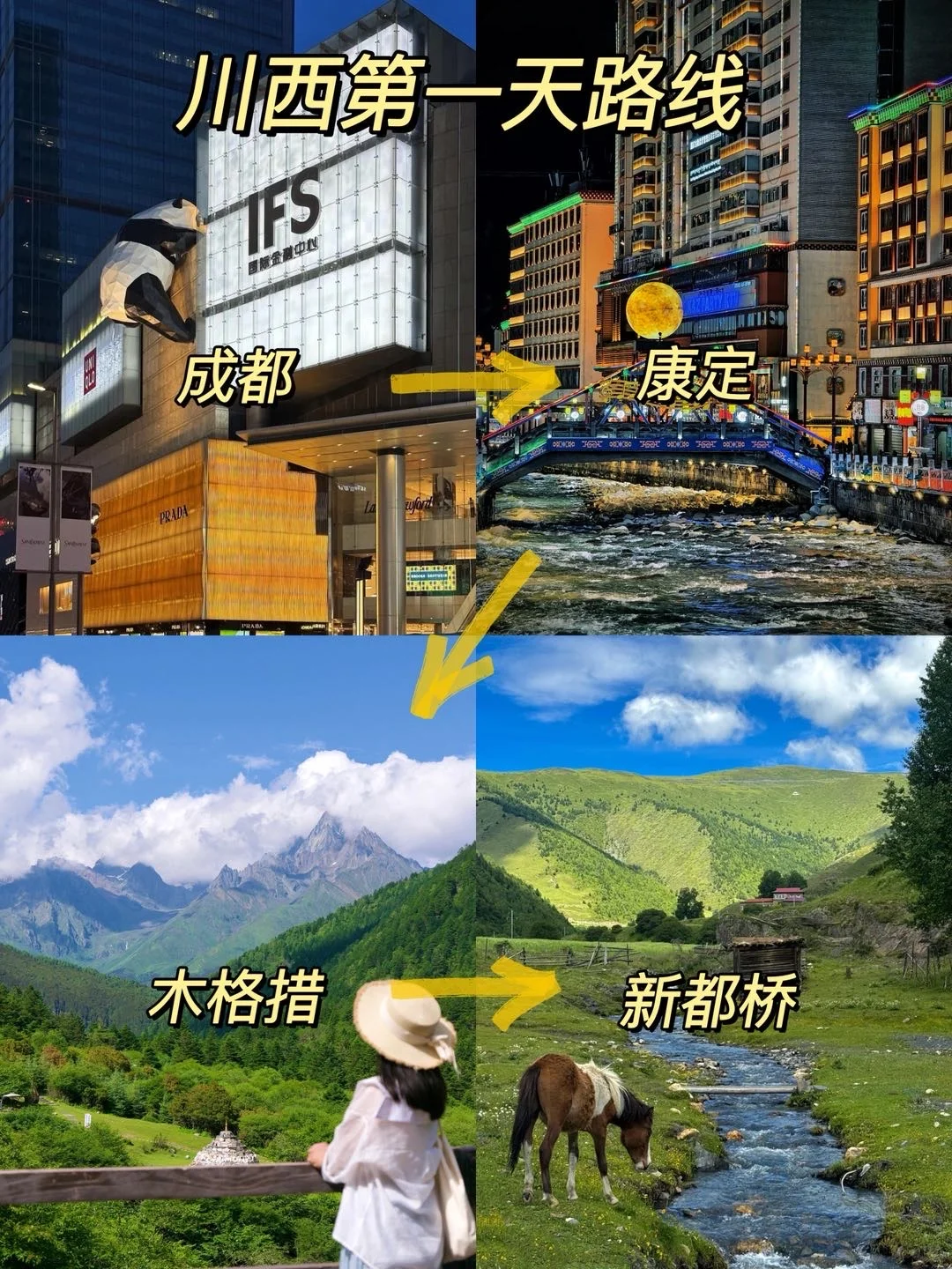 川西3天2晚正确玩法 不绕路行程➕景点指南！