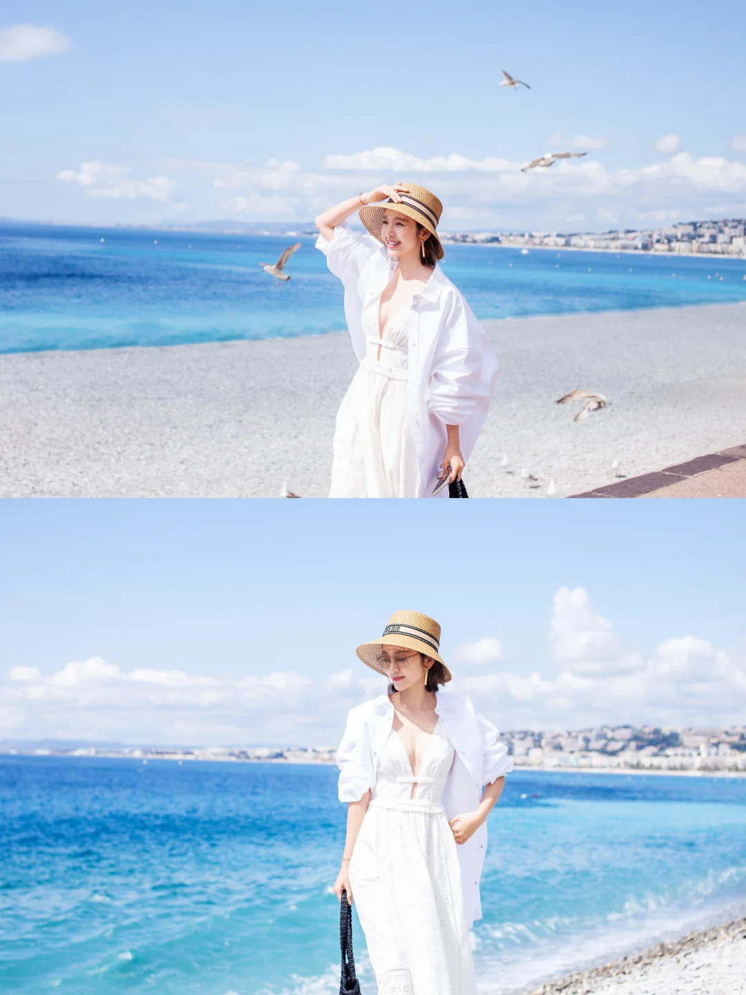 阳光是最好的滤镜，打卡南法的海~